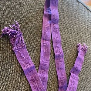 Japanese hand woven belt with Fringe- from Kyoto